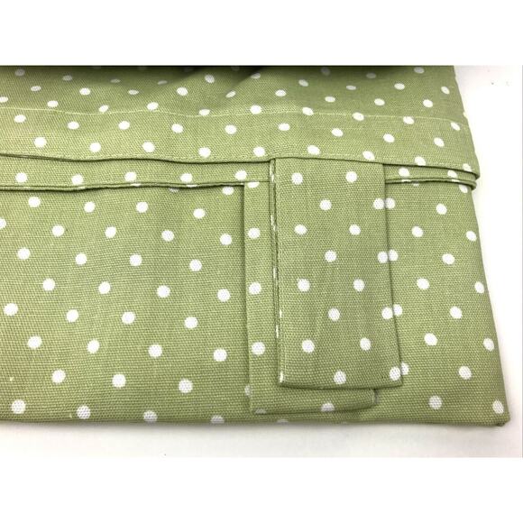 BL Home Kids Green Polka Dot Tab Top Panel Pair Window Panels 80"x84" New - Picture 7 of 12